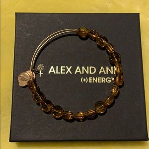 Alex and Ani Topaz bead bangle